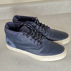 Lacoste Esparre Chukka Shoes Women's Size 7.5 Navy Blue Lace Up Sneakers